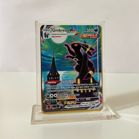 Umbreon VMAX 215/203 Gold Metal Pokémon Card Collectible/Gift/Fan Art - Picture 1 of 3